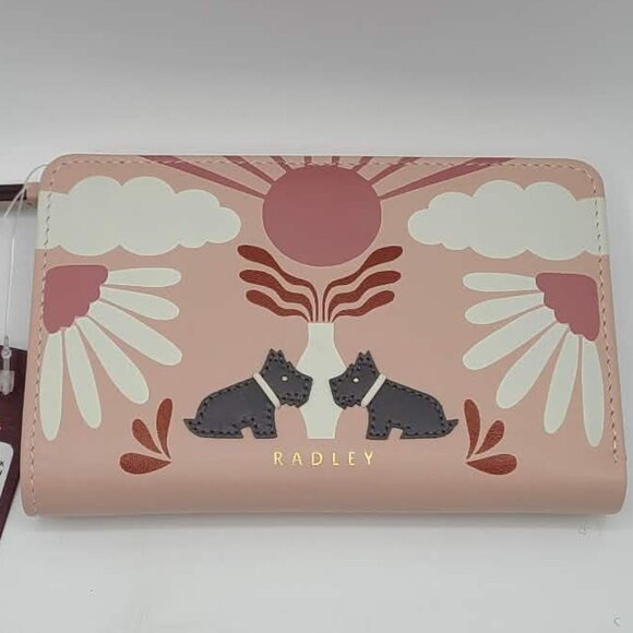 Radley London Pink Rising Sun Medium Bifold Wallet NWT! NEW! - Picture 12 of 12